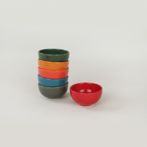 Set boluri ceramice, 6 bucati Roma Ceador Multicolor 8x8x8 cm - Img 2