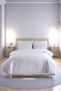 Set Cuvertura Pat Dublu Model Artus Grey - Img 3