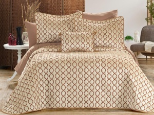 Set Cuvertura Pat Dublu Model Brillance Stone