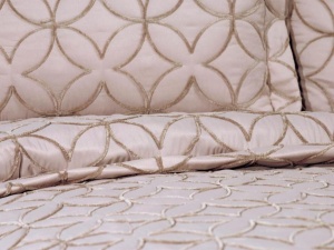 Set Cuvertura Pat Dublu Model Parolin Beige - Img 2