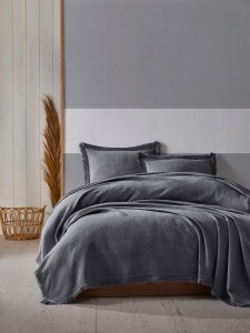 Set Cuvertura Pique Model Grace Anthracite