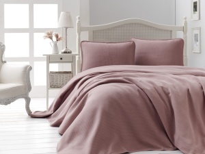Set Cuvertura Pique Model Liv Dusty Rose