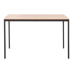 Set masă și 4 scaune Faragio-Ezra, Cappuccino/Natural/Negru, 120 x 75 x 75 cm - Img 4