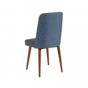 Set Masa si Scaune 5 Piese Vina 1048 Walnut-Dark Blue - Img 5