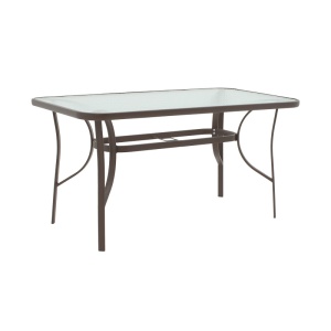 Set masă și scaune de exterior, 5 Piese, Model Sussie-Ensure, Maro, 120x70x70 cm - Img 5