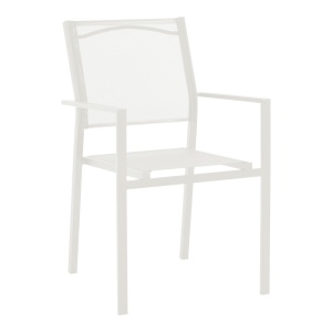 Set Masa si Scaune de Gradina, 3 Piese, Model Valor-Confidence, Alb, D60x70 cm - Img 5