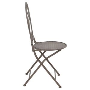 Set Masa si Scaune de Gradina, 3 Piese, Model Walen, Bronz , - Img 4