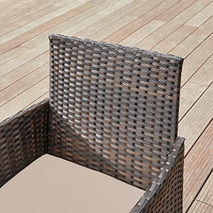 Set mobilier de gradina, Songmics, Maro, 58x49x85 cm - Img 4
