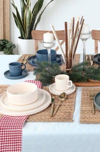 Set veselă din ceramică, 20 bucati Ceram Spectra Multicolor 27x27x2 cm - Img 2
