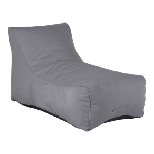 Șezlong Tip Puf Otenda, Interior/Exterior, Antracit, 67x110x65 cm