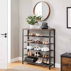 Suport pantofi Model Kole, Negru, 100x30x110 cm - Img 7