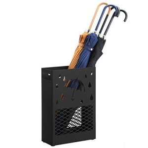 Suport pentru umbrele, Songmics, Negru, 28.5x12.2x41 cm - Img 4