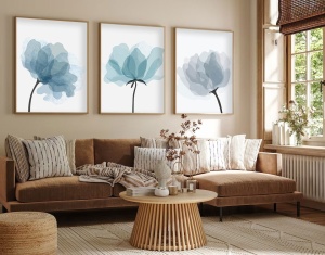 Tablou, 3 bucati Huhu206 Multicolor 50x70 cm - Img 2
