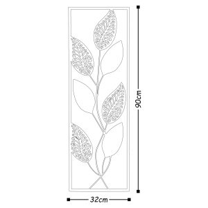 Tablou metalic Metal Multicolor 90x32x5 cm - Img 3