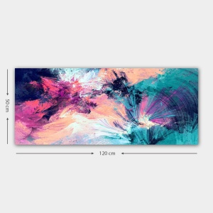 Tablou Rainbow Canvas 5 Multicolor 50x120 cm - Img 3