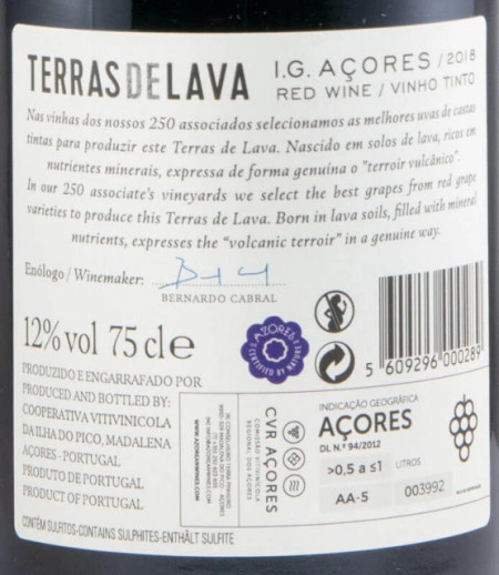Azores Terras do Lava Red  0,75l - Img 2