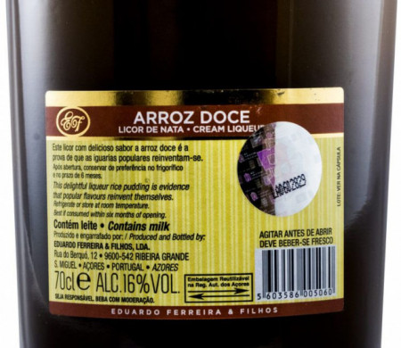 Rice Pudding Cream Liqueur Queen of the Islands 0,7L - Img 4