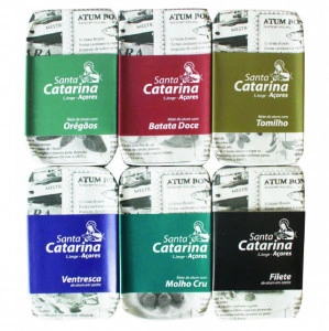 Filetes de Atum Santa Catarina Açores (conjunto 6 conservas)