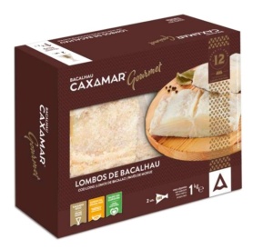Lombos de Bacalhau seco em caixa com 12 meses de cura 1kg