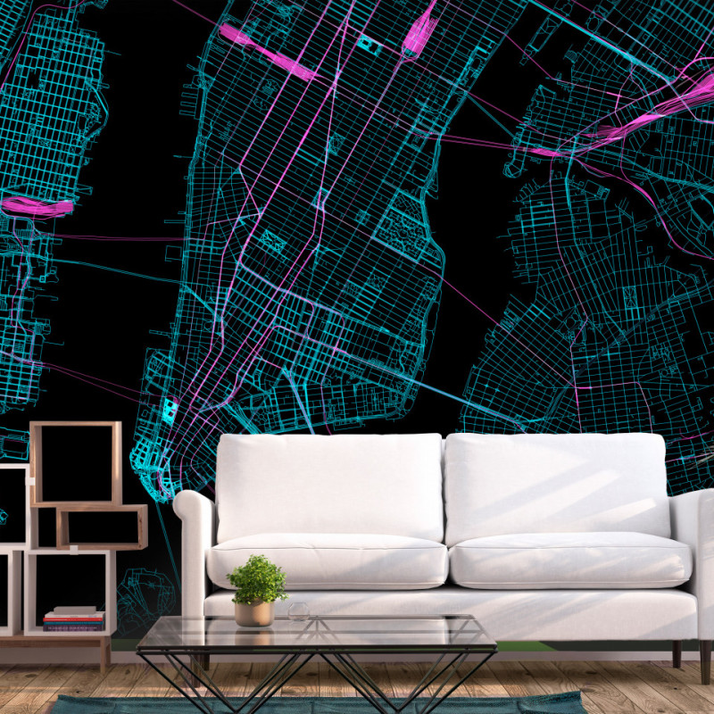 Fototapet - Blue Manhattan