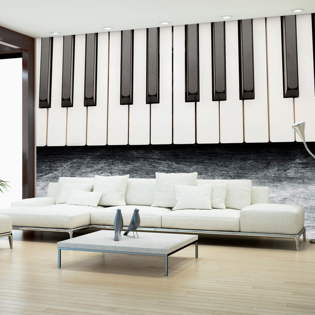 Fototapet - Inspired by Chopin - grey stone