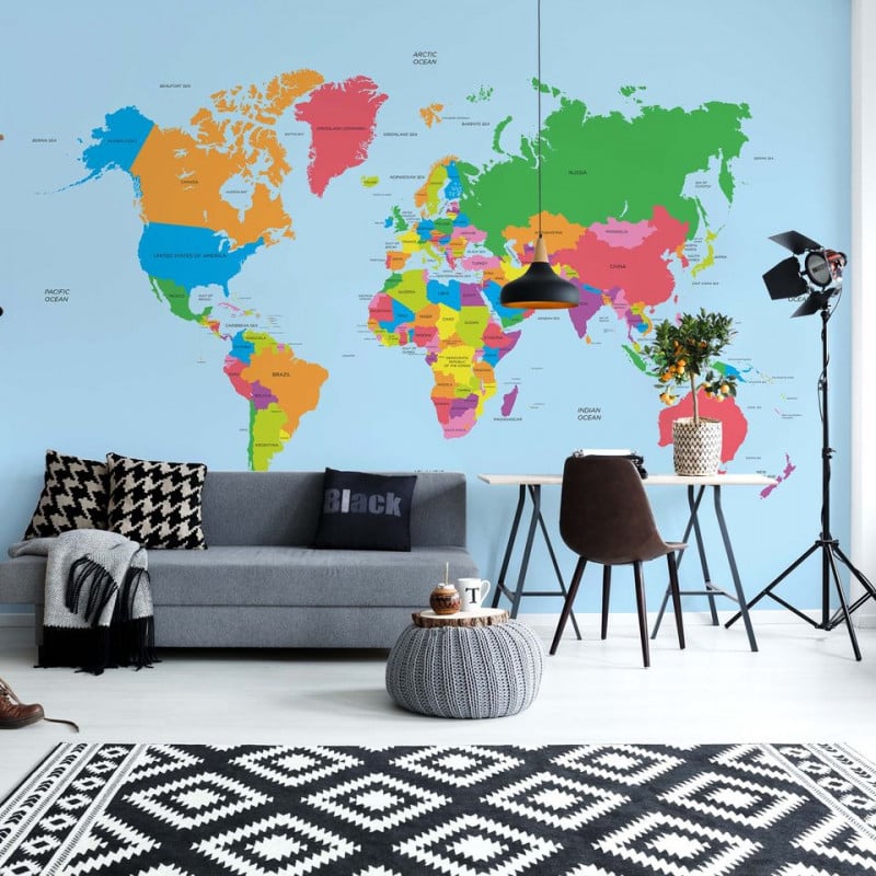 Fototapet Political World Map