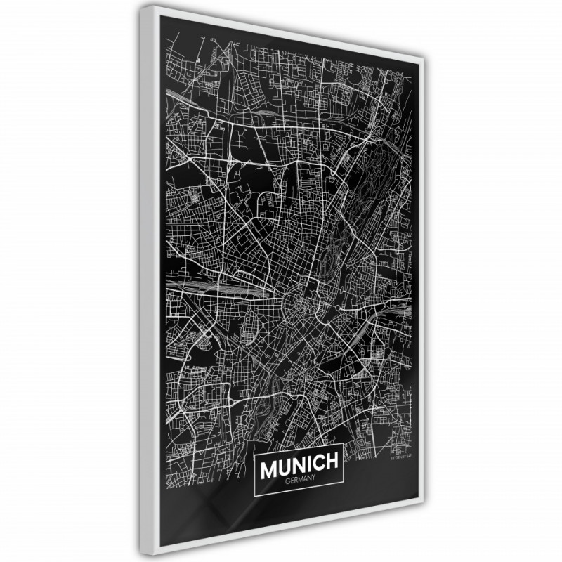 Poster - City Map: Munich (Dark)