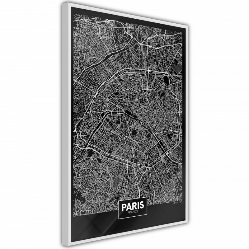 Poster - City Map: Paris (Dark)