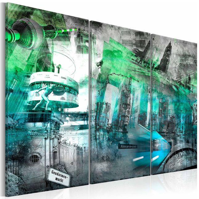 Tablou - Berlin - architecture (green)