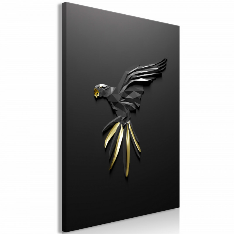 Tablou - Black Parrot (1 Part) Vertical