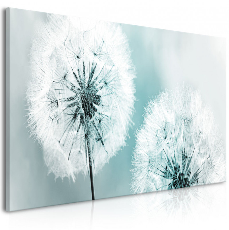 Tablou - Fluffy Dandelions (1 Part) Blue Wide