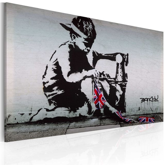 Tablou - Union Jack Kid (Banksy)