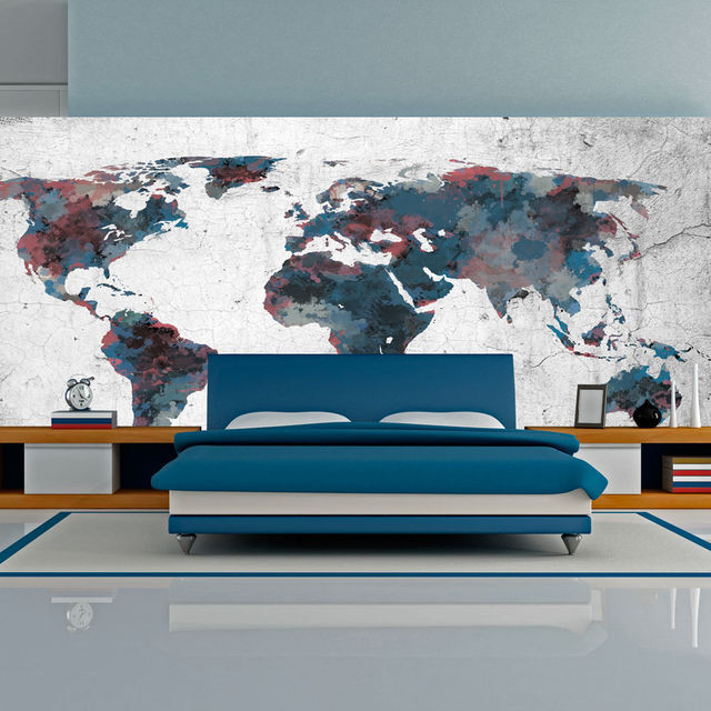 Fototapet XXL - World map on the wall
