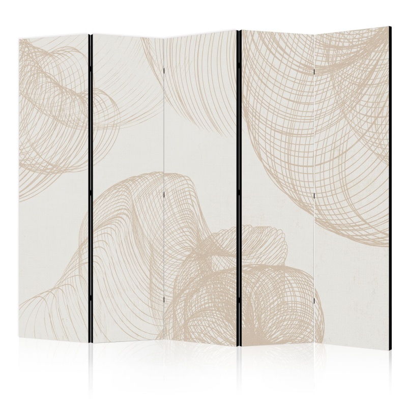 Paravan - Beige shapes on a light background