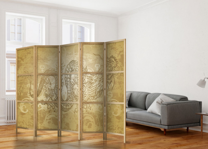 Paravan japonez - Japanese Style: Dragon II [Room Dividers]