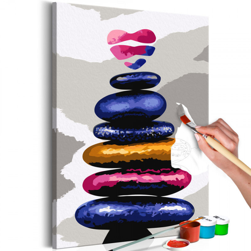 Pictura pe numere - Colored Pebbles