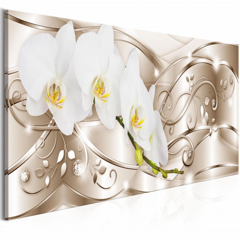 Tablou - Flowering (1 Part) Narrow Beige