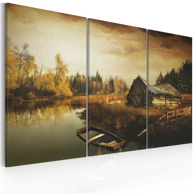 Tablou - Idyllic village - triptych