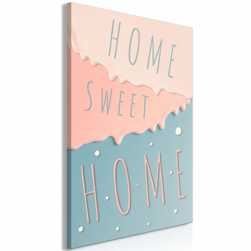 Tablou - Inscriptions: Home Sweet Home (1 Part) Vertical