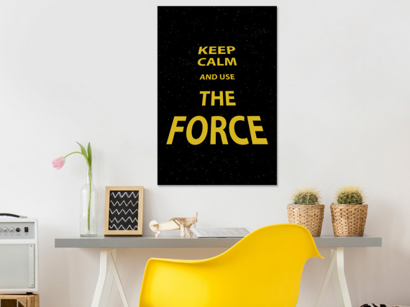 Tablou - Keep Calm and Ouse the Force (1 Part) Vertical