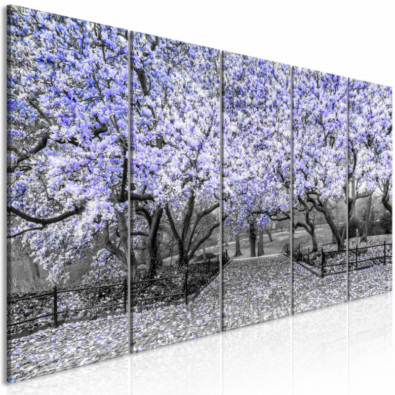 Tablou - Magnolia Park (5 Parts) Narrow Violet