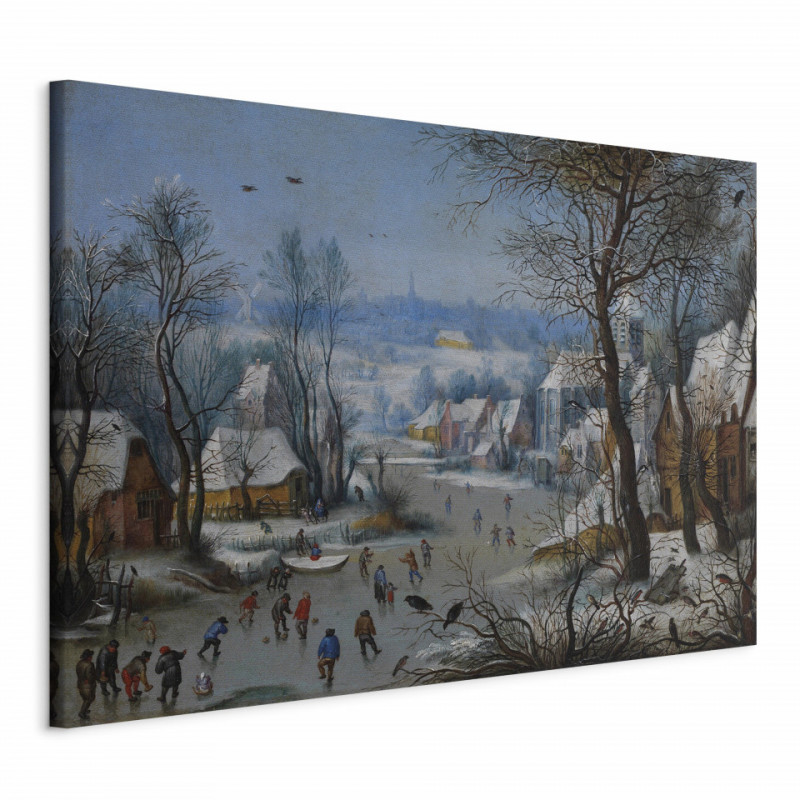 Tablou - Winter Landscape with a Bird Trap