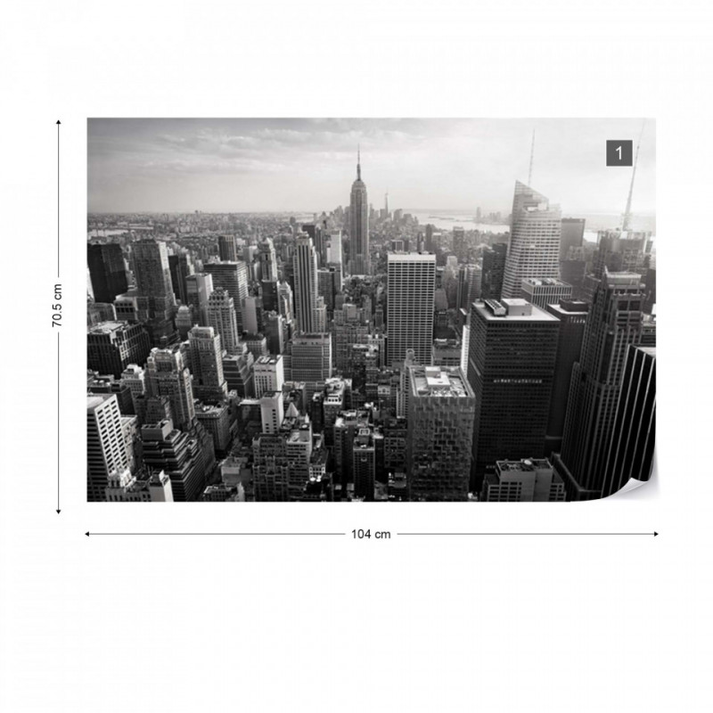 Empire State Building – Vedere de Ansamblu, Alb-Negru - Img 1
