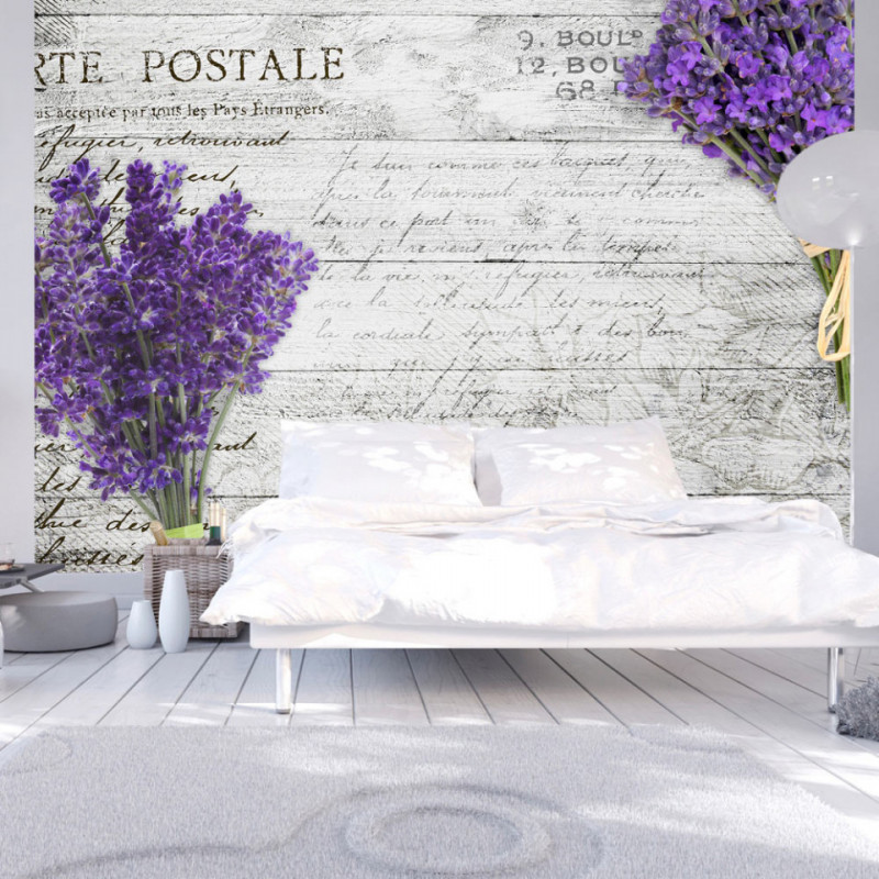 Fototapet - Lavender postcard