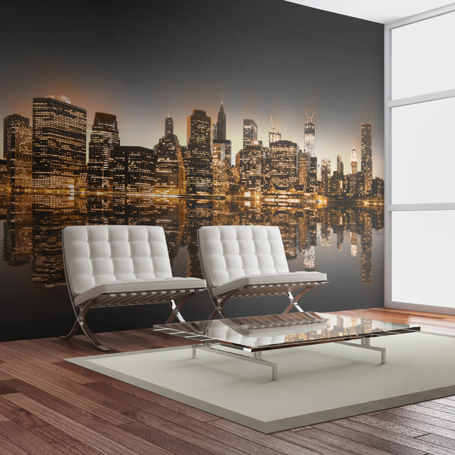 Fototapet - New York and gold