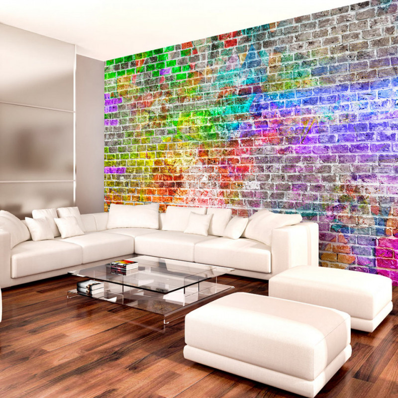 Fototapet - Rainbow Wall