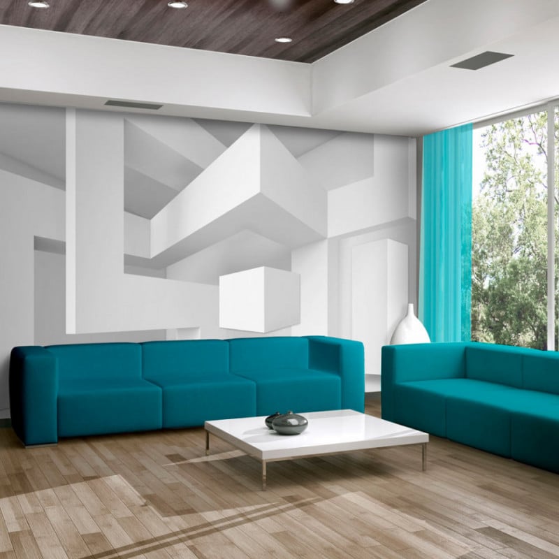 Fototapet - White geometry