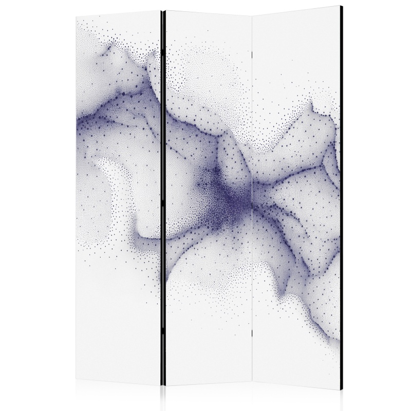 Paravan - Cosmic dots - subtle abstraction of navy blue dots on white background