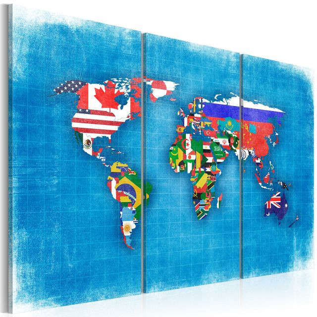 Tablou - Flags of the World - triptych