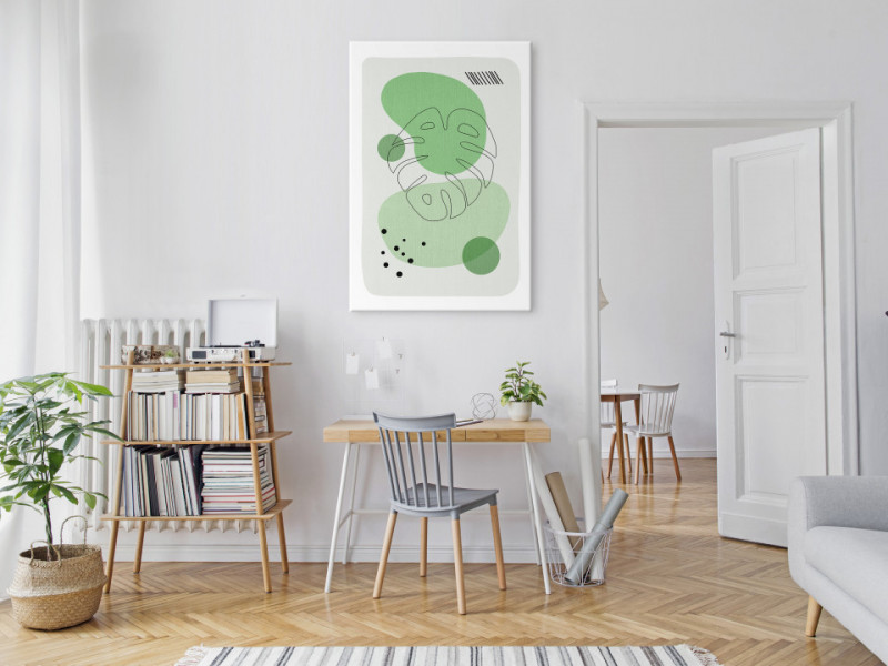 Tablou - Green Aesthetics of Monstera (1 Part) Vertical